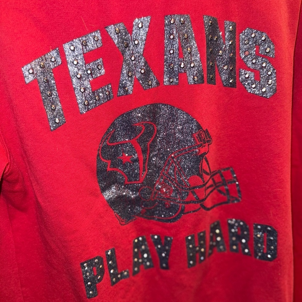 PINK Victoria’s Secret NFL Houston Texans Jacket Hoodie Bling . Size XS - Picture 5 of 10